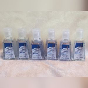 6 Bath & Body Works Fresh Linen PocketBac Hand Gel Anti-Bacterial